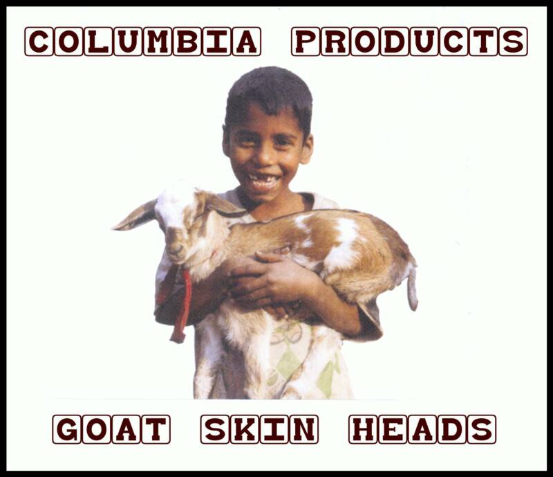 GOAT AND COW SKIN HEADS WITH HAIRS